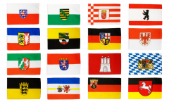 Germania 16 regioni federali set di bandiere - 30 x 45 cm